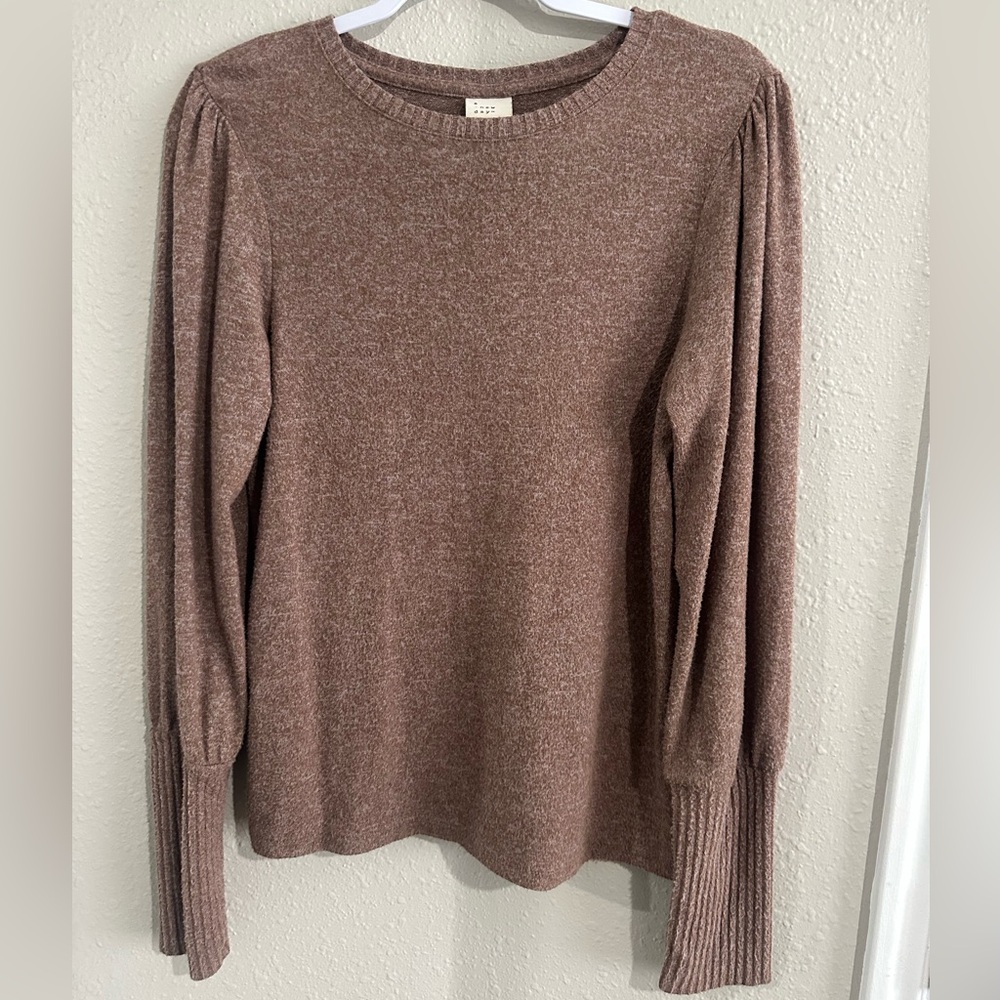 a new day Taupe Knit Top